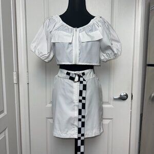 Hot & Delicious 2-Piece Parachute Skirt + Top Set – Size Medium